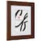 Craig Frames Bauhaus 125 Dark Walnut Picture Frame with Mat